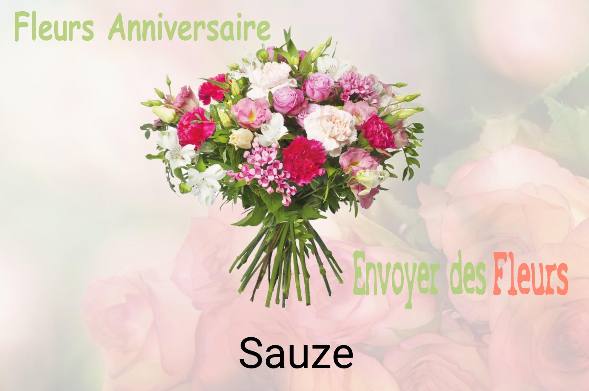 Bouquet de fleurs d’anniversaire livré à Sauze